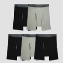 Fruit of the Loom Men's Coolzone Fly Boxer Briefs - 5 Pack in Black (5BL76TG) | Size Medium | HisRoom.com