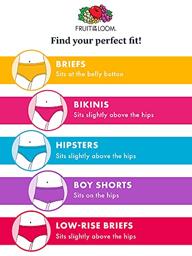 Fruit of the Loom Girl S Assorted Cotton Bikini Underwear (10 Pack)