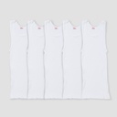 Hanes EcoSmart Boys' Tank, 5-Pack White S