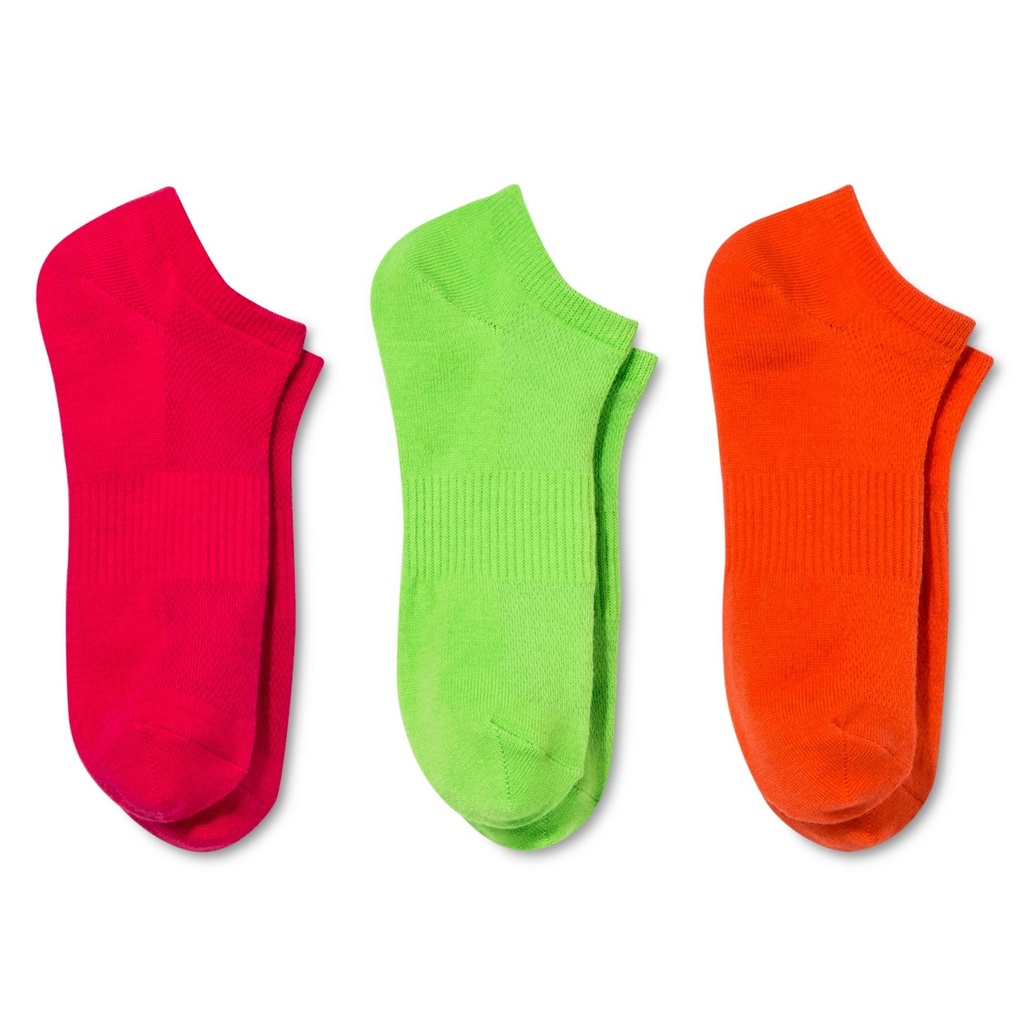 Fruit of the Loom Women's Athletic Socks - 3 Pk - Multicolor 4-10, Multi-Colored