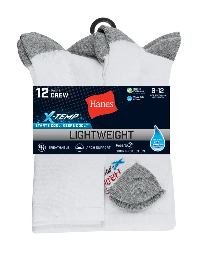 Medias largas Hanes lightweight 12-PACK LTAC18