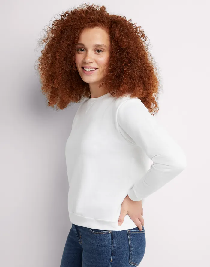 Sueter de dama Hanes O4633 (S, BLANCO)