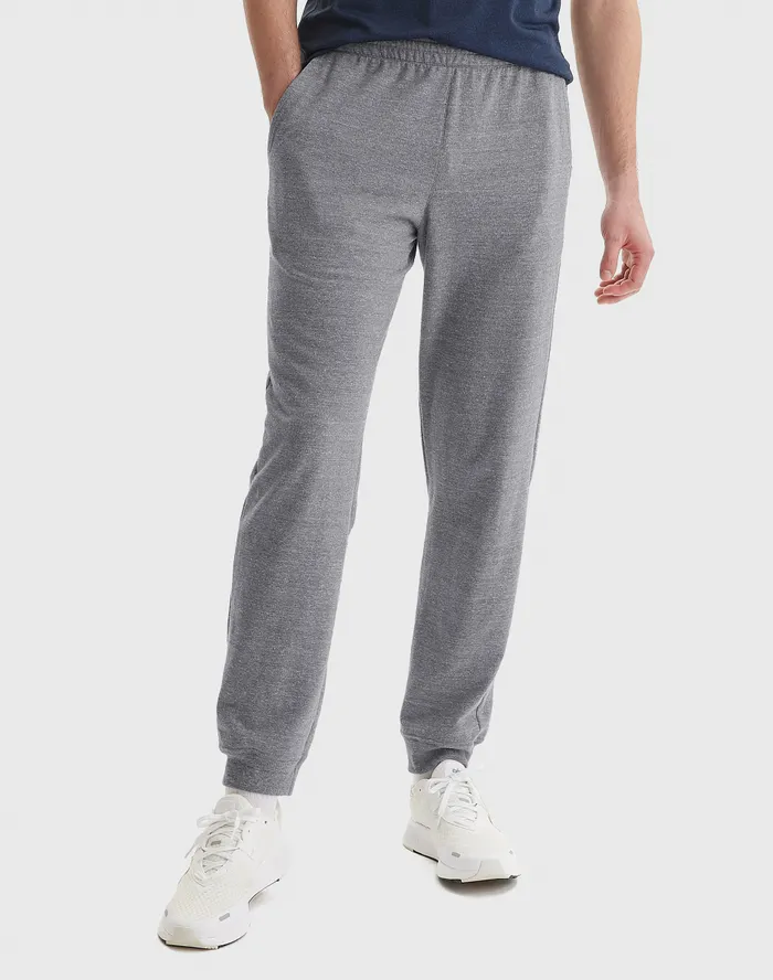 Jogger de Caballero French Terry 30.5" con bolsillo Hanes 4F31 (S, GRIS OSCURO)