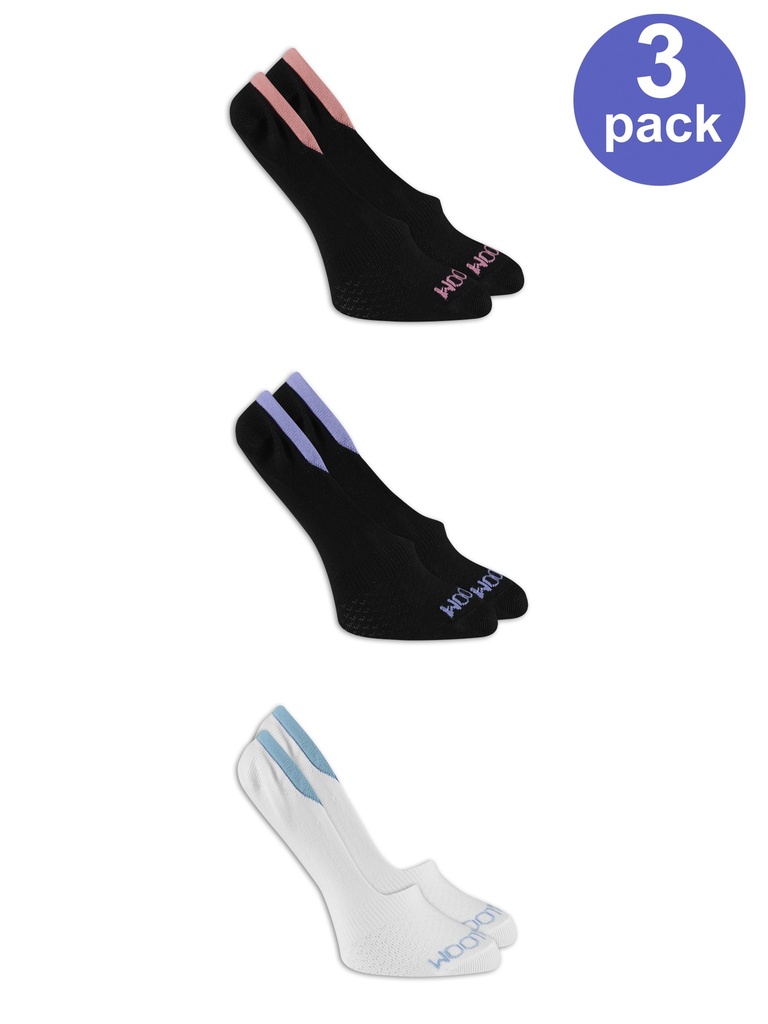 Medias estilo zapatilla de dama X3 Fruit of the loom F505A3