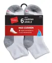Medias Ankle acolchadas max cushion Hanes 6-PACK MC116