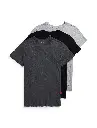 Pack de 3 Franelas cuello redondo Polo Ralph Lauren Gris Claro/gris Oscuro/negro