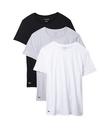 Pack de 3 franelas cuello redondo Lacoste Negro/gris/blanco