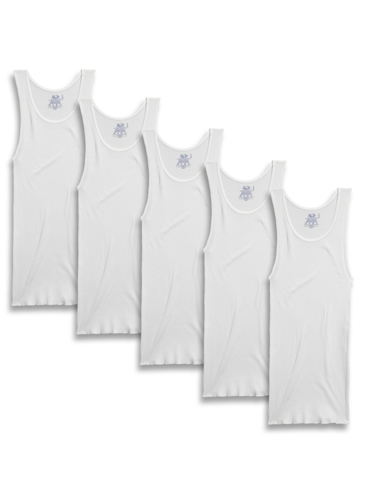 Pack de 6 camisetas blancas Fruit of the Loom 6p2501