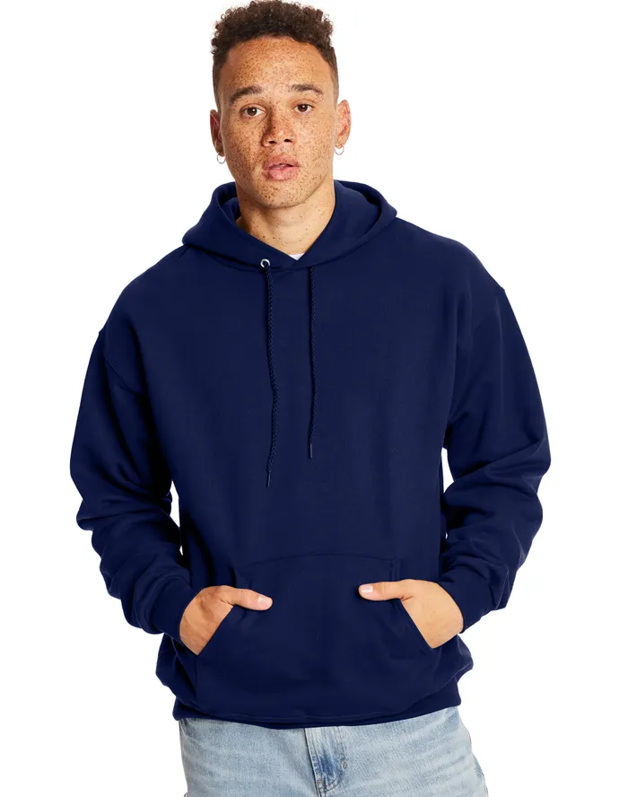Sueter pullover con capucha de algodon grueso Hanes OF170