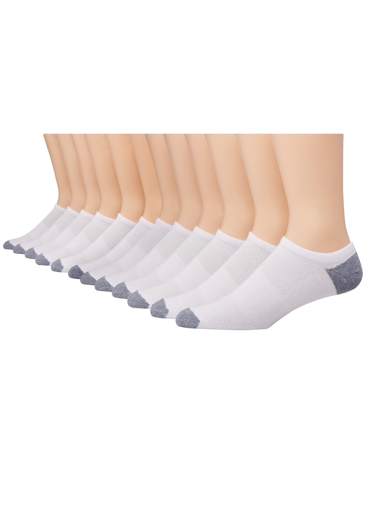 Medias lightweight super low no show Hanes 12-PACK LTAC10 (BLANCO)