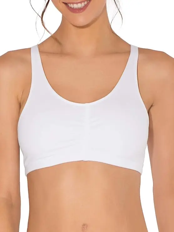 Sosten deportivo cruzado con tira ajustable Fruit of the Loom 90011
