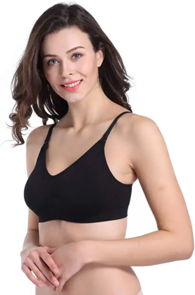 Brasier materno Stelle con push up removible (M, NEGRO)