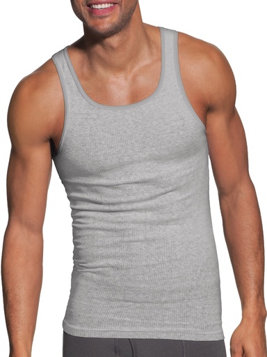 Pack de 6 camisetas de color Hanes de Caballero Gris/negro