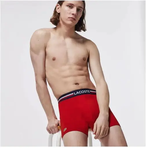3 pack de boxer lacoste Cotton Sretch 
