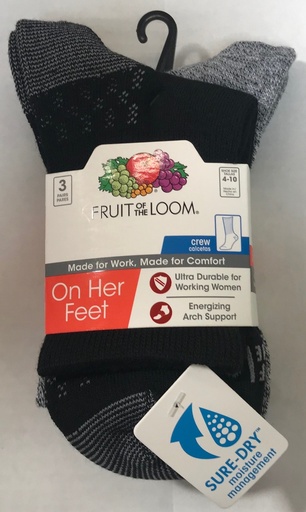 Medias gruesas largas de dama Fruit of the Loom 3-PACK FRW10197C3