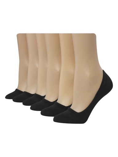 Medias ballerina estilo zapatillas invisible liner Hanes 6-PACK 4L726B