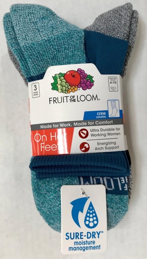Media larga guresa fruit of the loom de dama 3-PACK