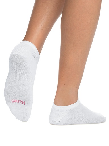 [UC106] Medias No show Hanes acolchadas de Dama 6-PACK UC106