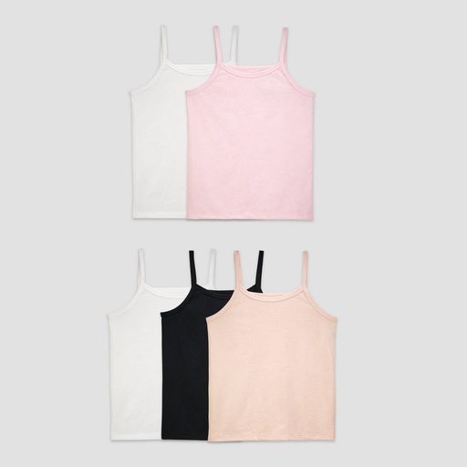 Blusa cami para niñas Fruit of the Loom 5-PACK 5GCAM2T